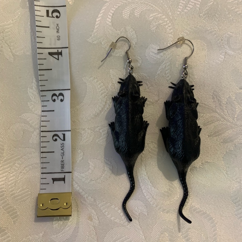 Black Rat Earrings